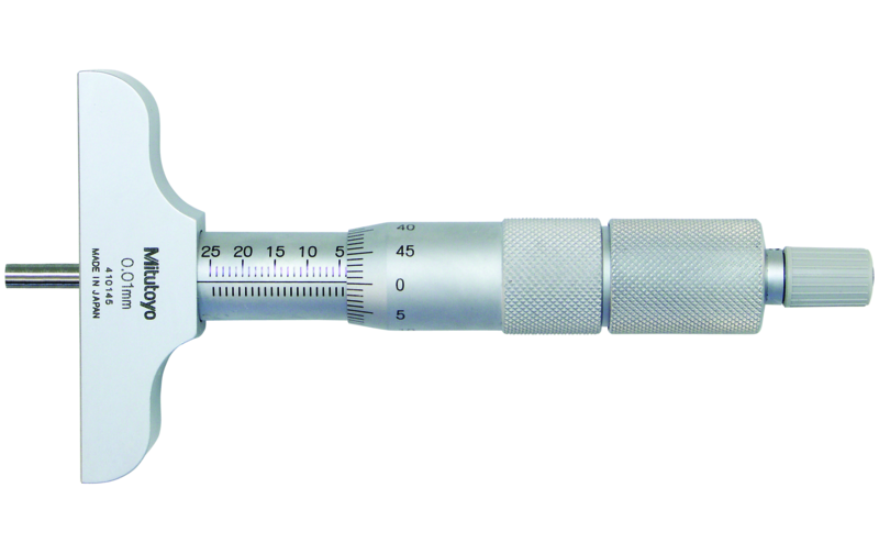 Mitutoyo Mélységmérő mikrométer cserélhető rúddal, 0-150 mm, 0.01 mm, 101.6x16 mm (129-116) termék fő termékképe