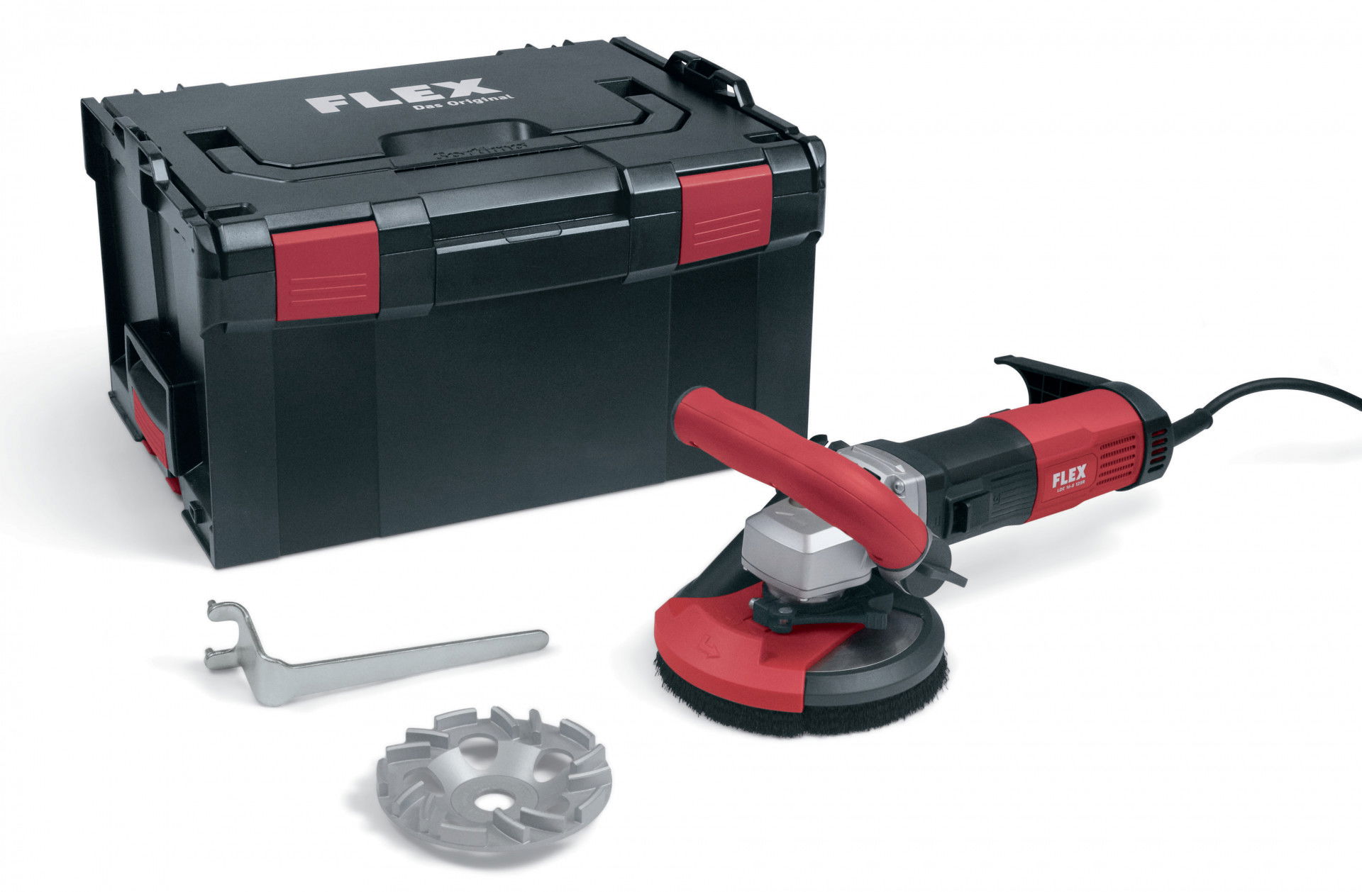 Flex LDE 16-8 125 R Kit kompakt betoncsiszoló Thermo-Jet csiszoló tányérral termék fő termékképe