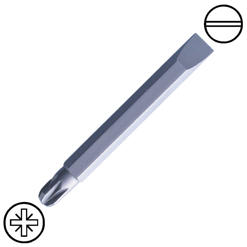 KENNEDY 9/32" hornyos x No.3 pozidriv kétvégű csavarhúzó bit 1/4" hatszög befogással, 60 mm termék fő termékképe