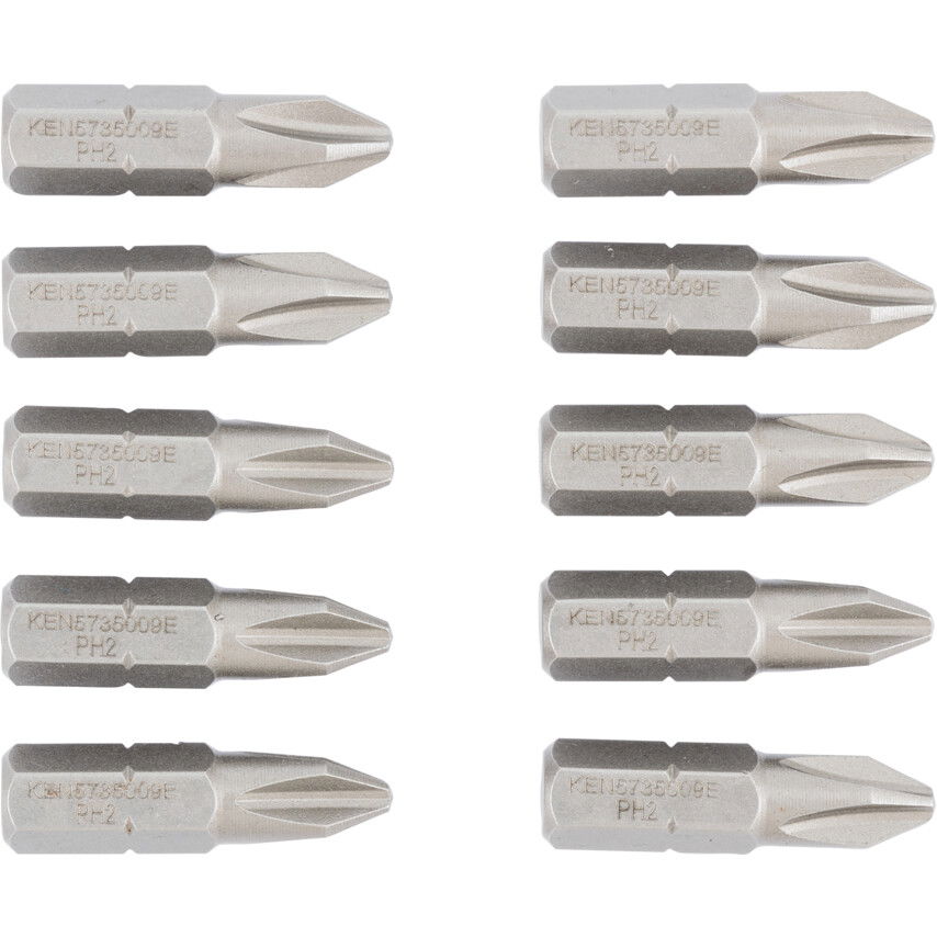 KENNEDY No.2 kereszthornyos csavarhúzó bit 1/4" hatszög illesztéssel, 25 mm, 10 db/csomag termék fő termékképe