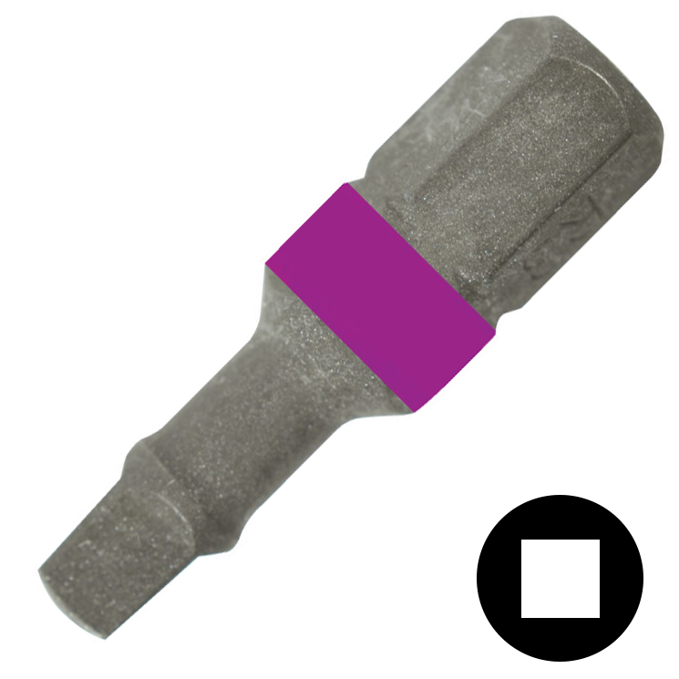 KENNEDY No.2 négyszög csavarhúzó bit 1/4" hatszög illesztéssel, 25 mm termék fő termékképe