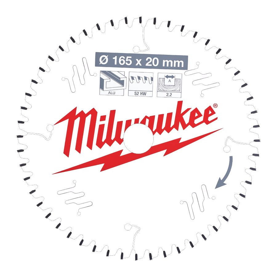 Milwaukee CSB P Alu körfűrészlap 165/20/52TF termék fő termékképe
