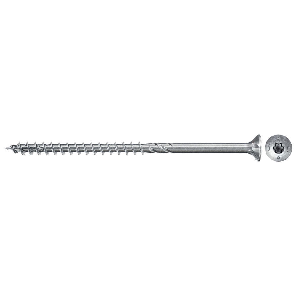Fischer FPF II CTP 6.0 x 100 BC 100 süllyesztett fejű, kékre horganyzott forgácslapcsavar részmenettel, TX behajtással, 100 db/csomag termék fő termékképe