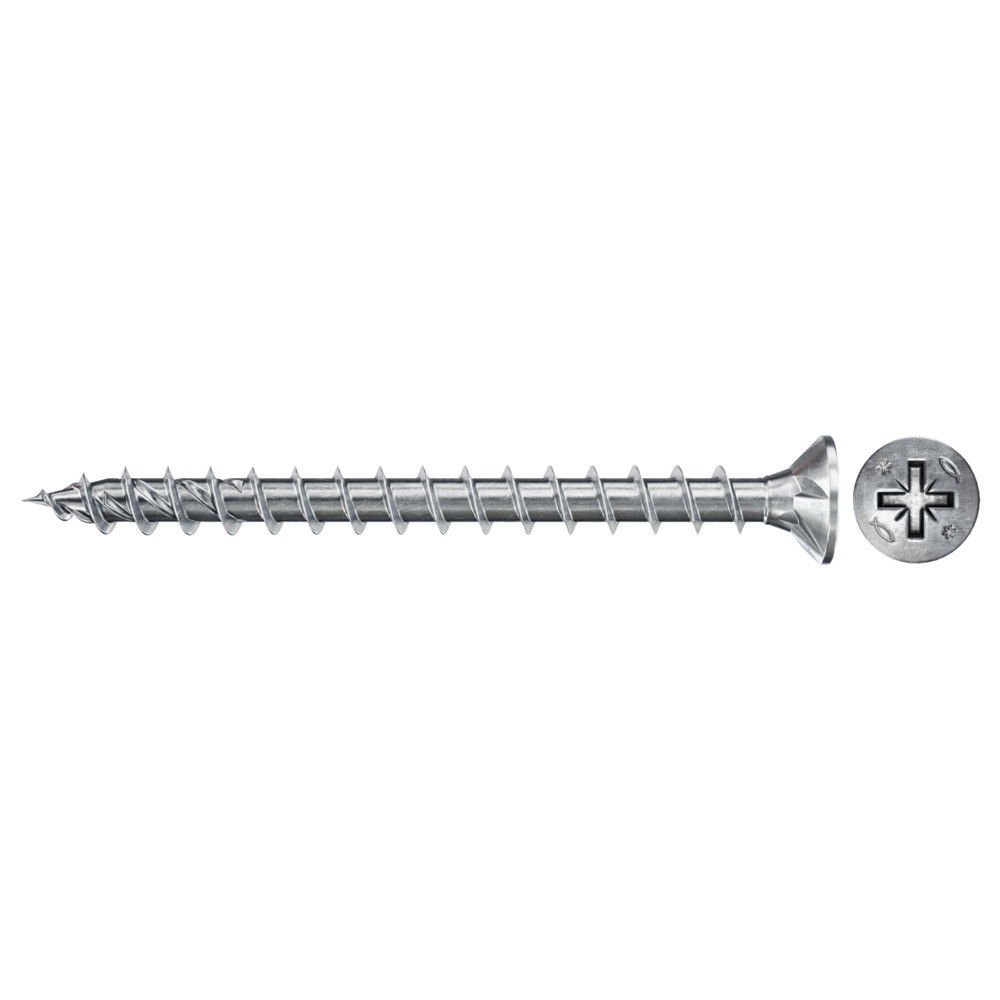 Fischer FPF II CZF 3.5 x 40 BC 1000 süllyesztett fejű, kékre horganyzott végigmenetes csavar, PZ behajtással, 1000 db/csomag termék fő termékképe