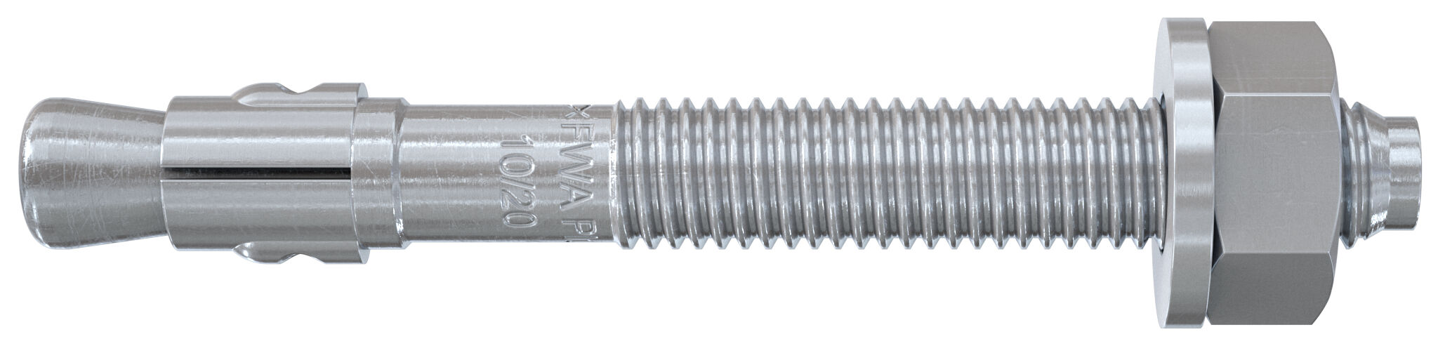 Fischer FWA Plus 12/10 zp horganyzott acél alapcsavar, 20 db/csomag termék fő termékképe