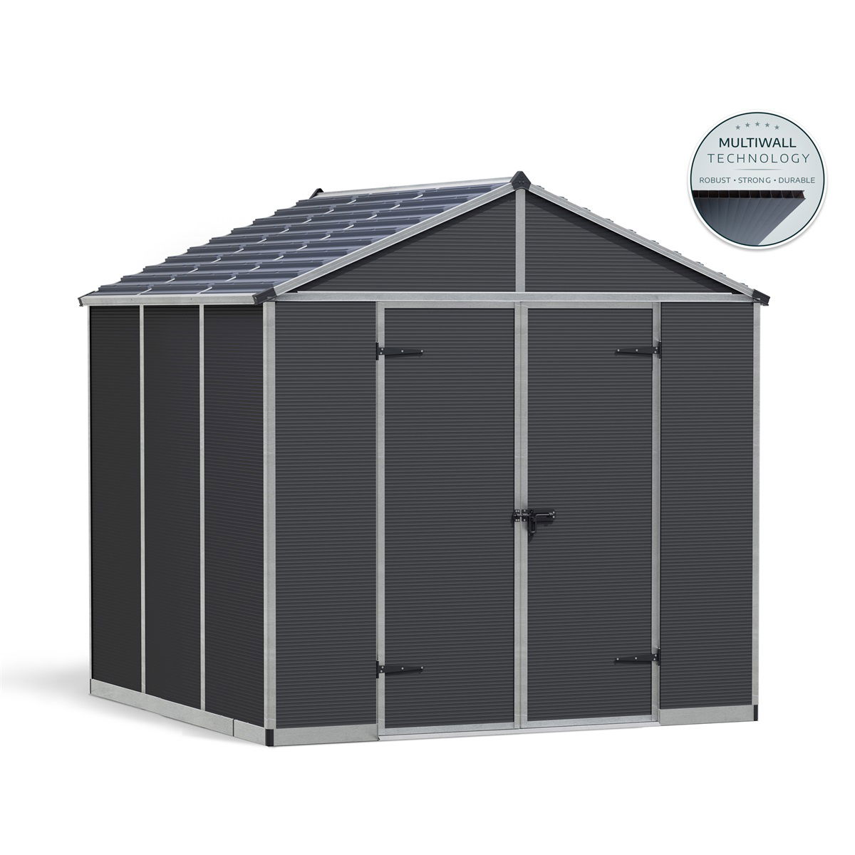 Palram - Canopia Rubicon 8' x 8' antracit termék fő termékképe