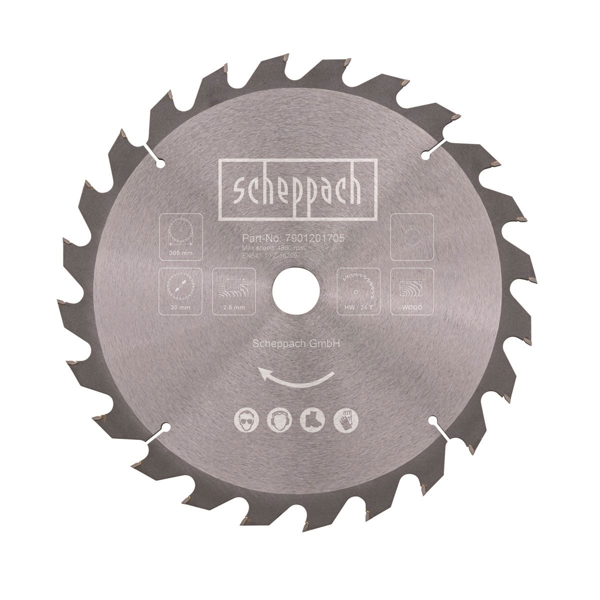 Scheppach fűrészlap TCT pr. 305/30, 24 fog termék fő termékképe