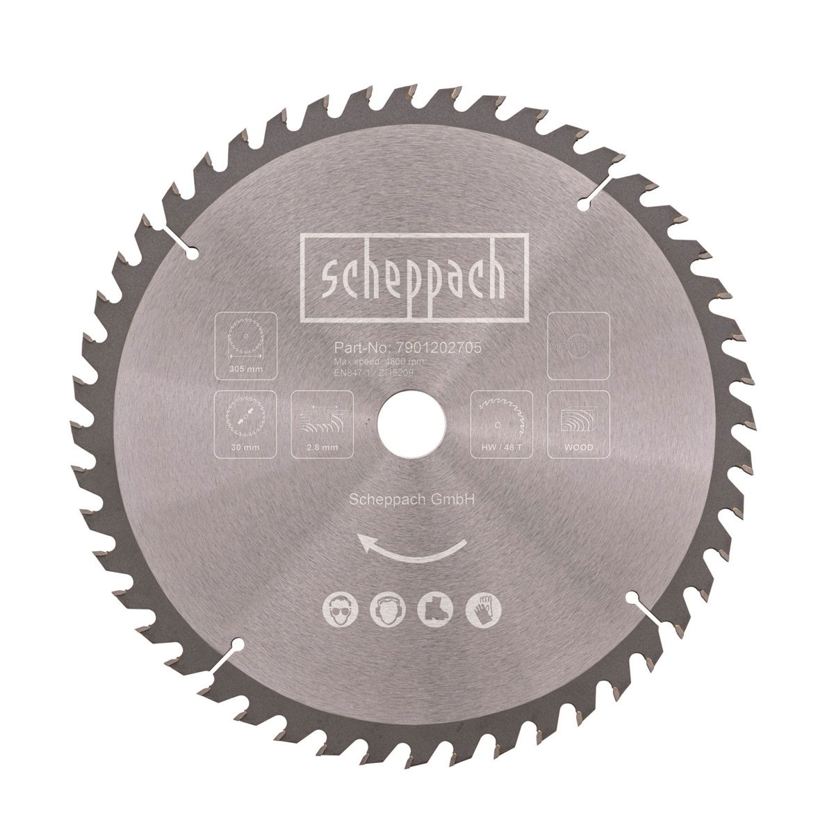 Scheppach fűrészlap TCT pr. 305/30, 48 fog termék fő termékképe