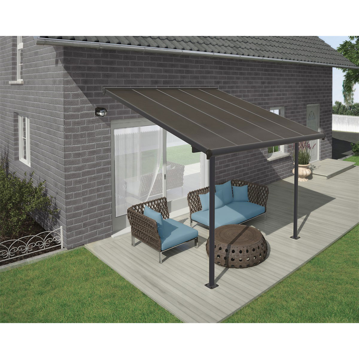 Palram - Canopia Capri 3000 szürke 3 x 3 termék fő termékképe