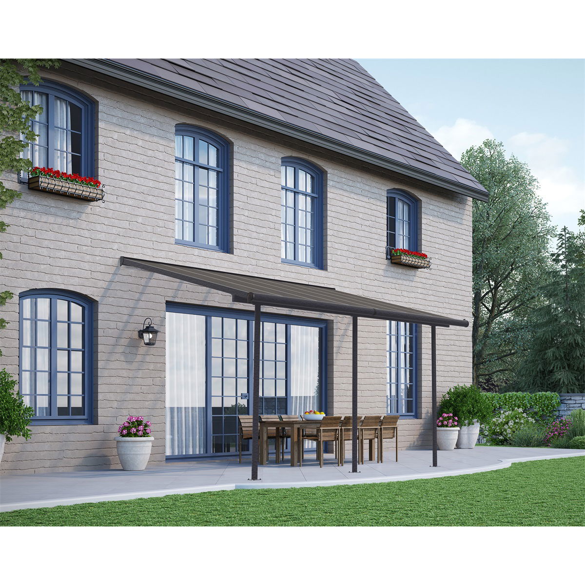 Palram - Canopia Capri 4200 szürke 3 x 4,25 termék fő termékképe