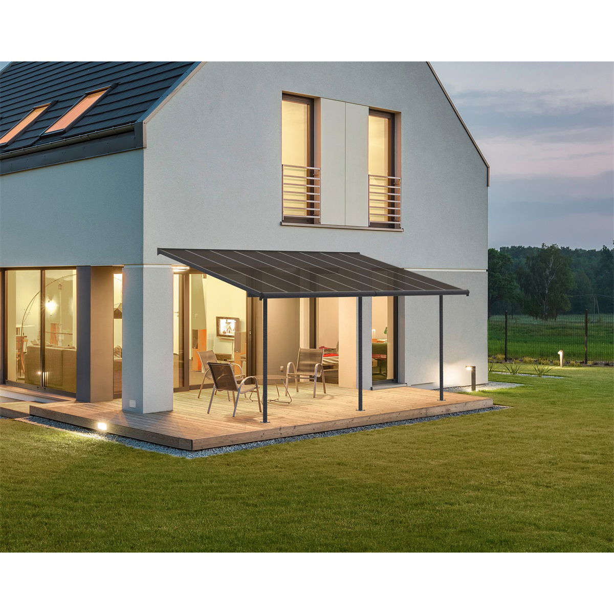 Palram - Canopia Capri 5400 szürke 3 x 5,46 termék fő termékképe