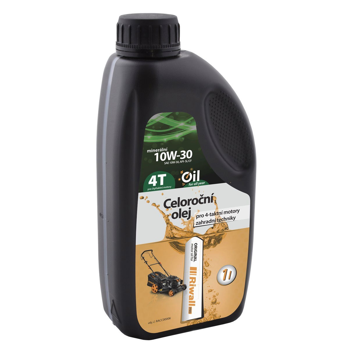 Riwall PRO Egészéves Riwall olaj 4-ütemű motorokba (1 l, SAE 10W-30) termék fő termékképe
