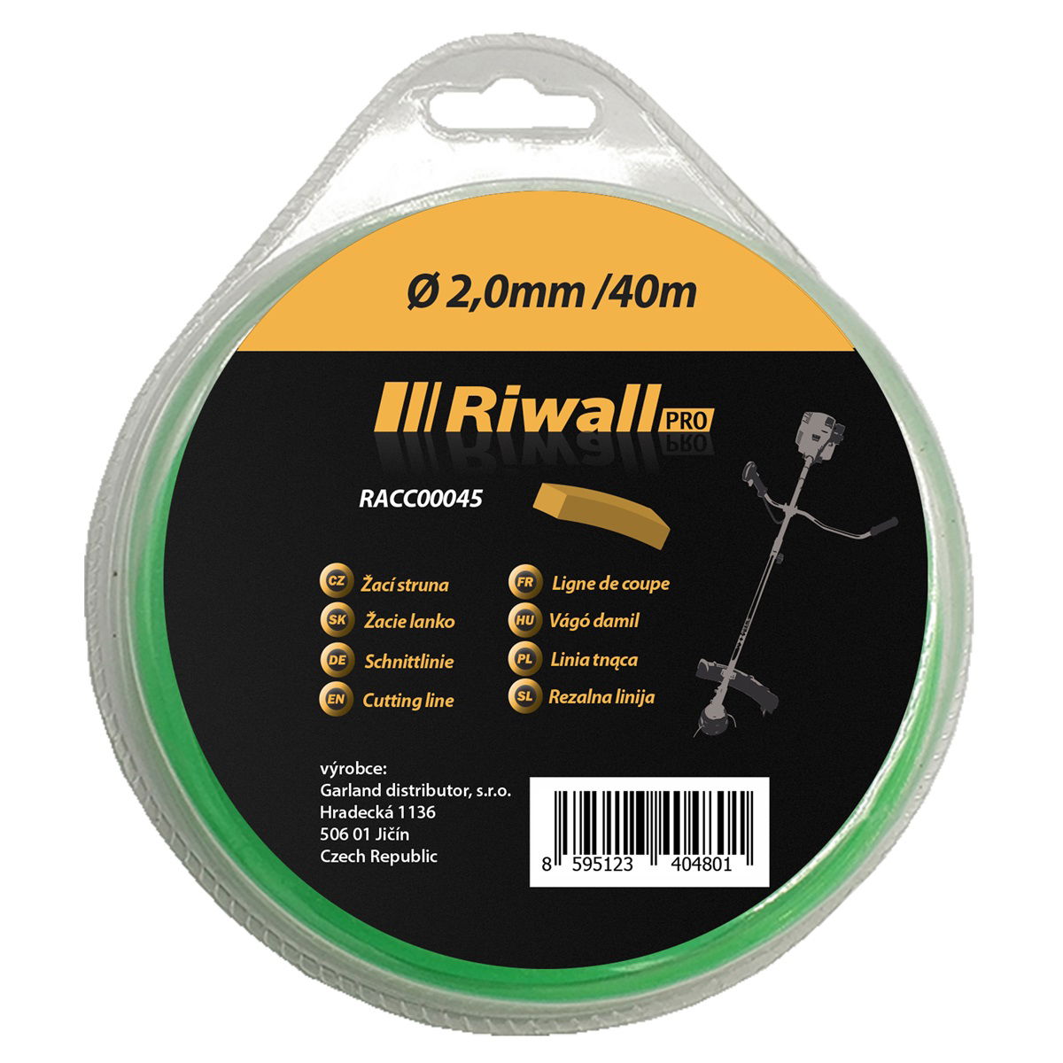 Riwall PRO Damil 2 mm, hossz 40m, szögletes termék fő termékképe