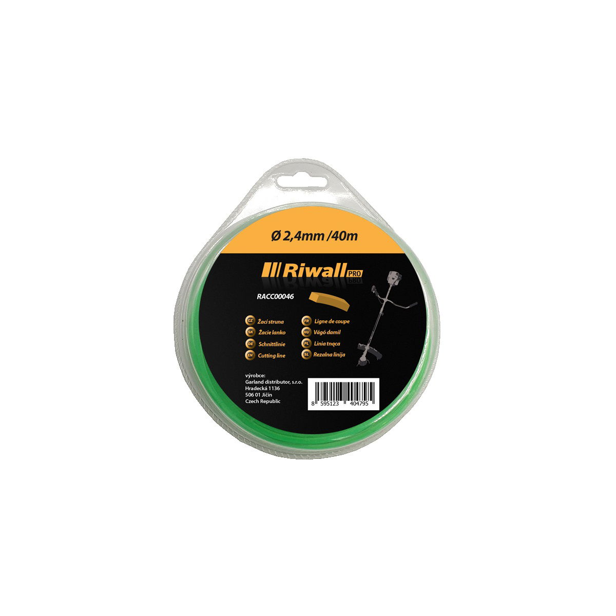 Riwall PRO Damil 2,4 mm, hossz 40m, szögletes termék fő termékképe