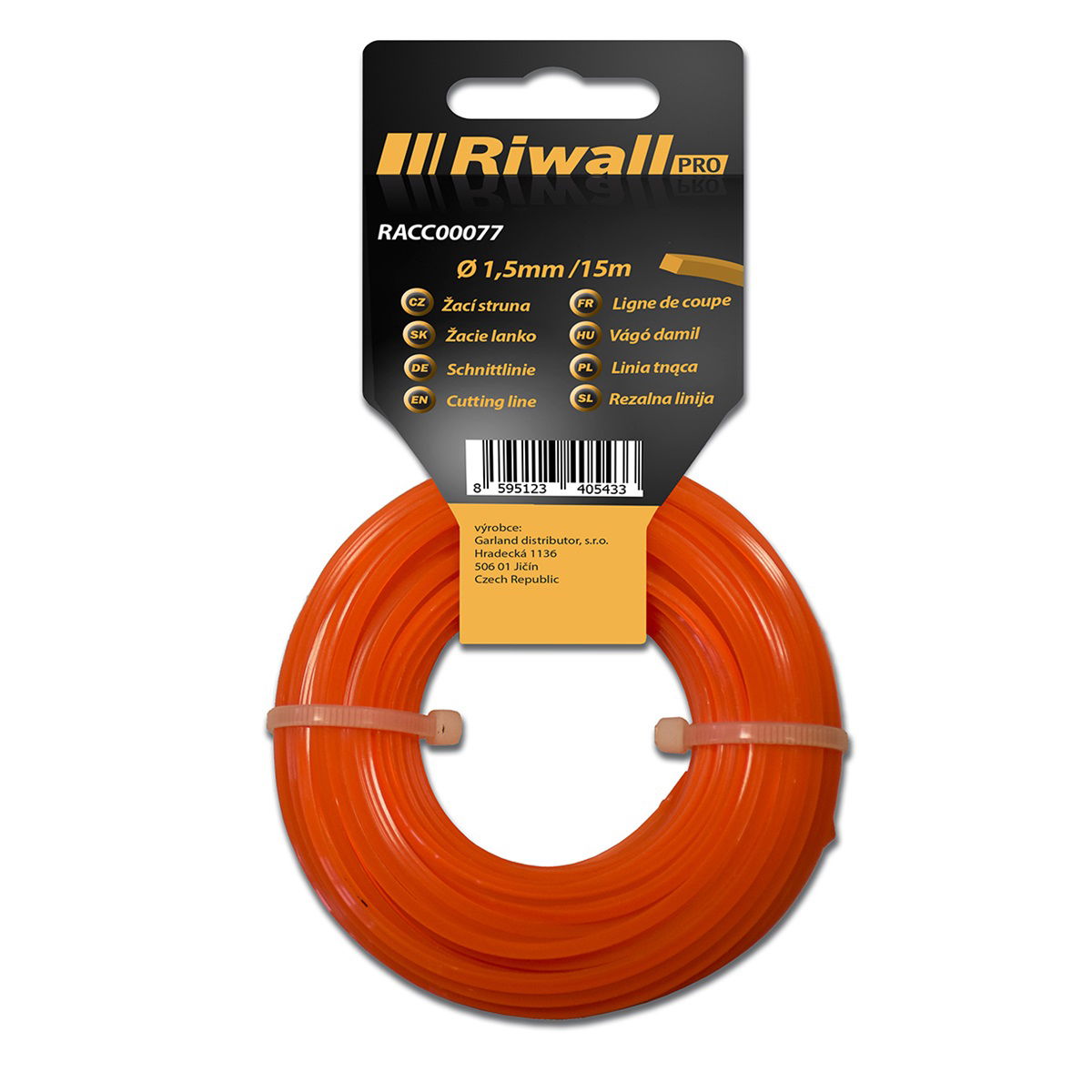 Riwall PRO Damil 1,5 mm, hossz 15m, szögletes termék fő termékképe